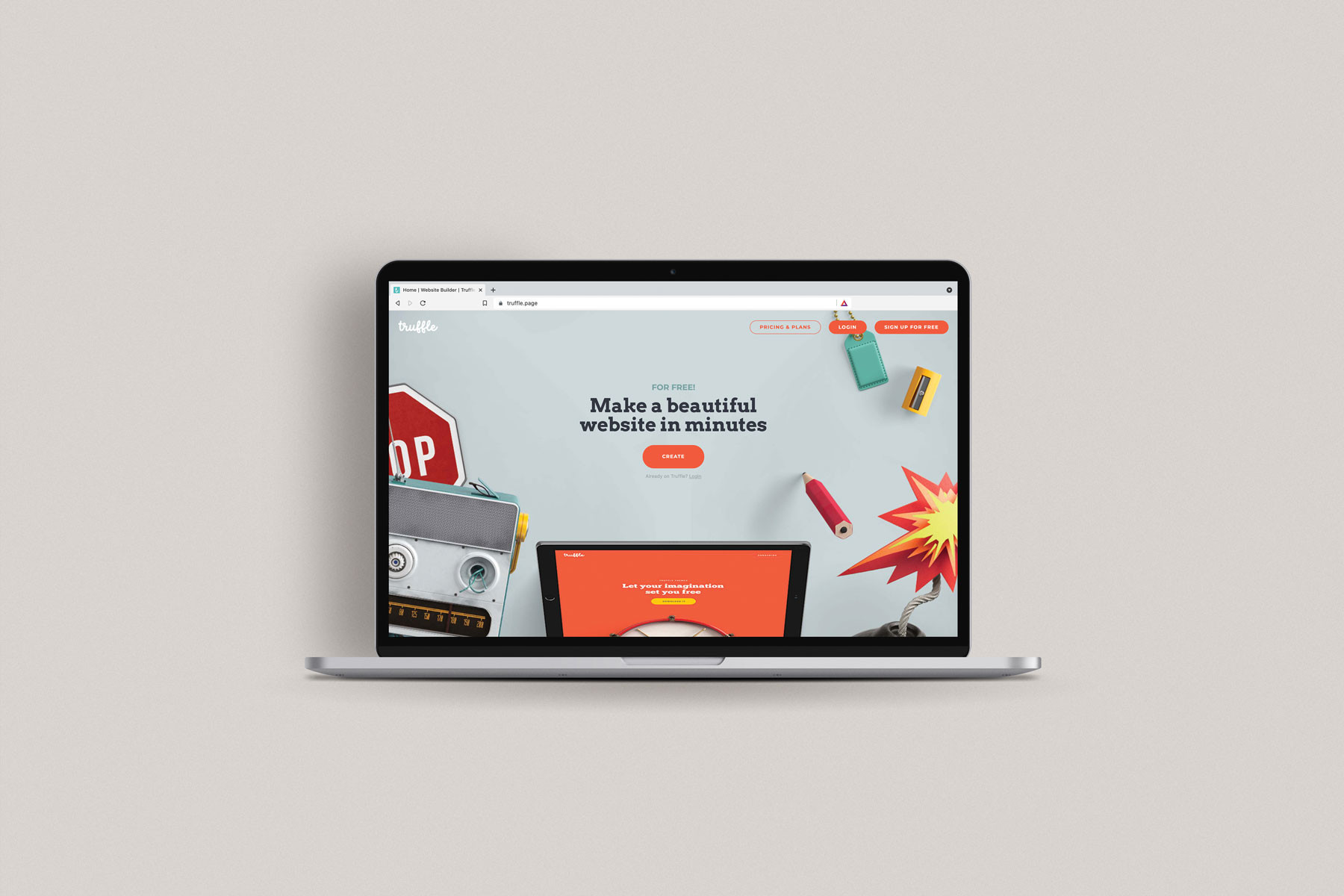 Truffle – our website builder.