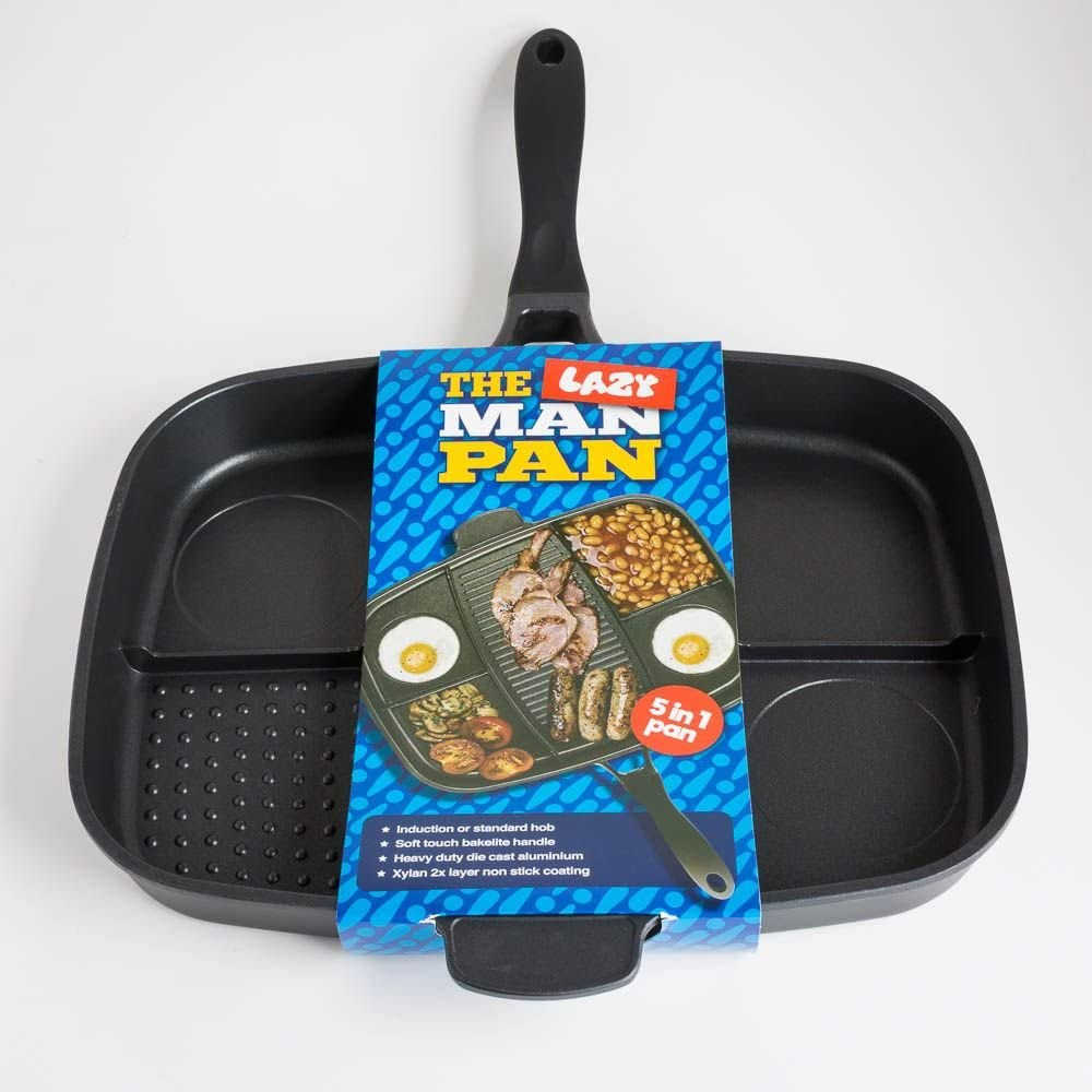 The Lazy Man Frying Pan is perfect for cooking a full fry up